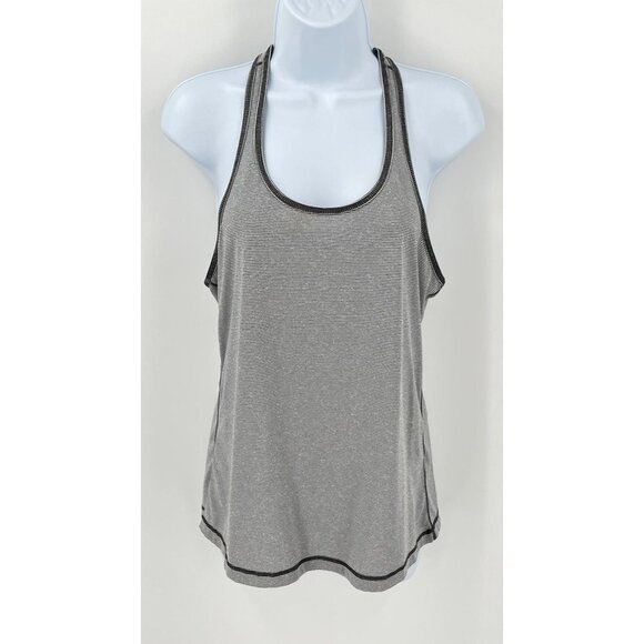 Z by Zella Women's Racerback Tank Grey Stripe Size M medium Workout Athletic - Picture 1 of 9